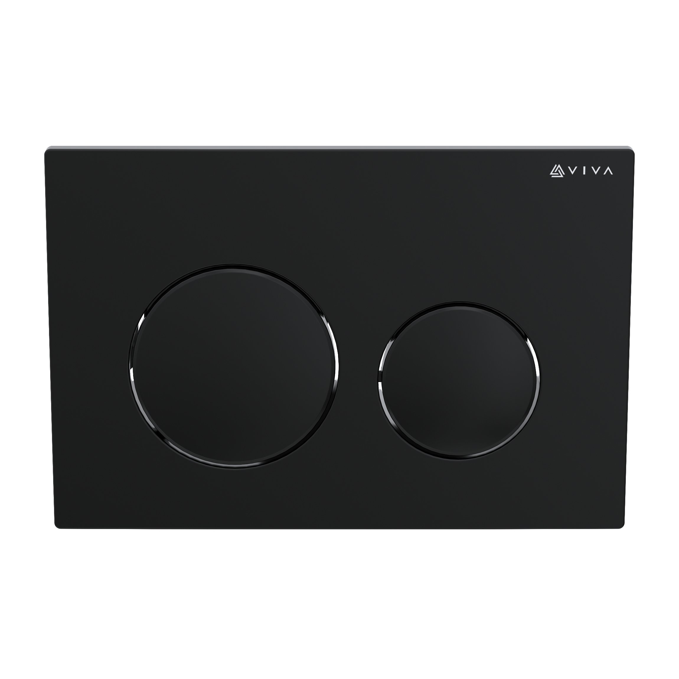 Viva Skylo Ultra12 Matt Black Dual Flush Plate